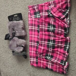 Fluffy Handcuff and Sexy Skirt